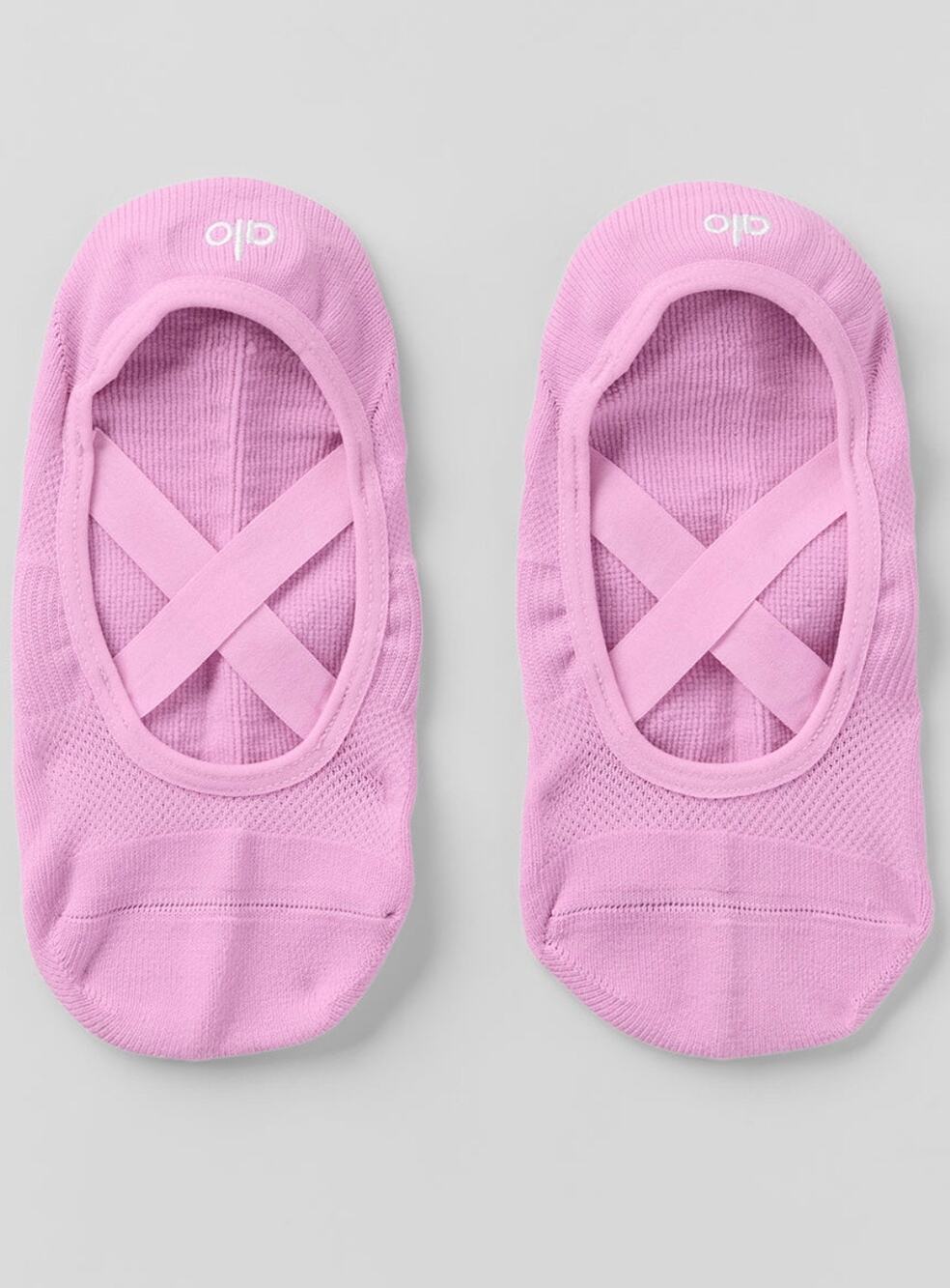 Alo Yoga Women’s Pivot Barre Grip Socks Candy Heart Pink NWT S/M